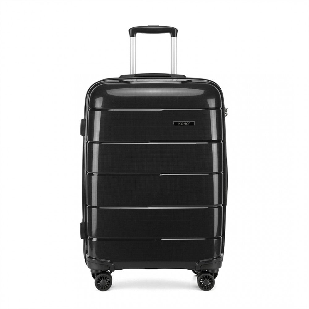 PP Hard Shell Suitcase – 24-Inch – Black