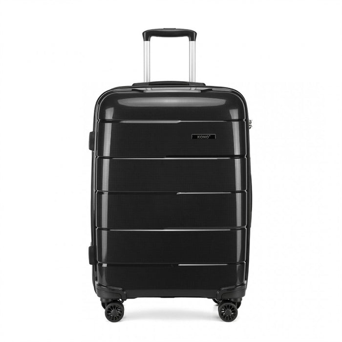 PP Hard Shell Suitcase – 24-Inch – Black