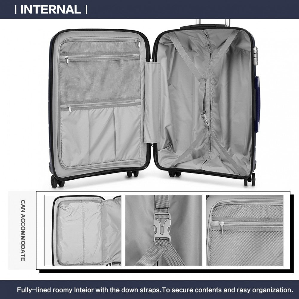 PP Hard Shell Cabin Suitcase – 20-Inch – Navy