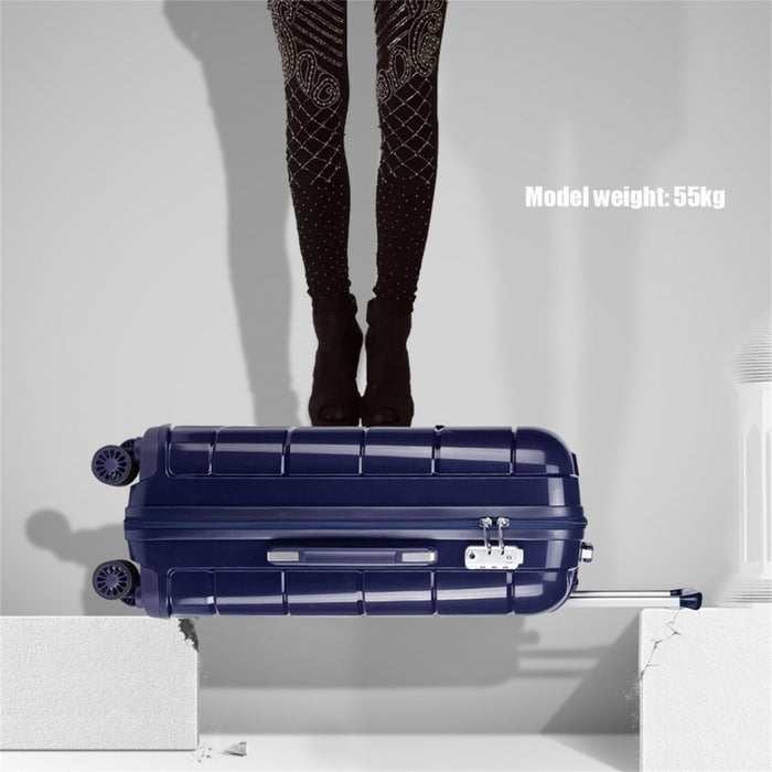 PP Hard Shell Suitcase – 24-Inch – Navy