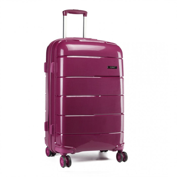 PP Hard Shell Suitcase – 24-Inch – Purple