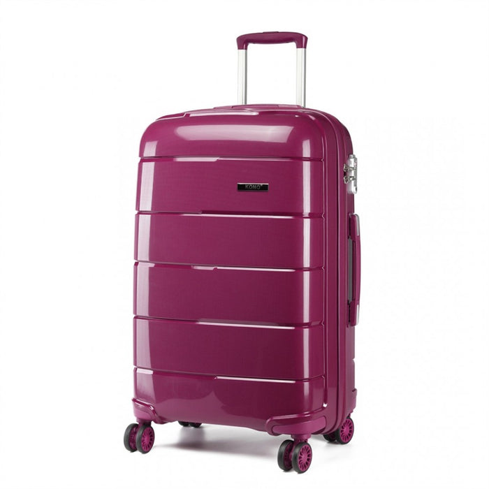 PP Hard Shell Cabin Suitcase – 20-Inch – Purple