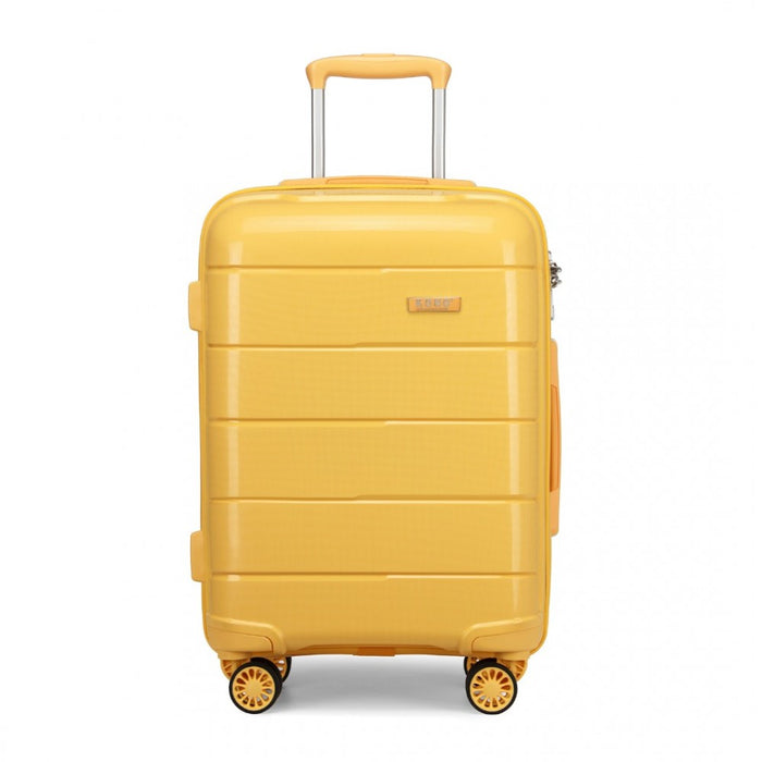 PP Hard Shell Suitcase – 24-Inch – Yellow