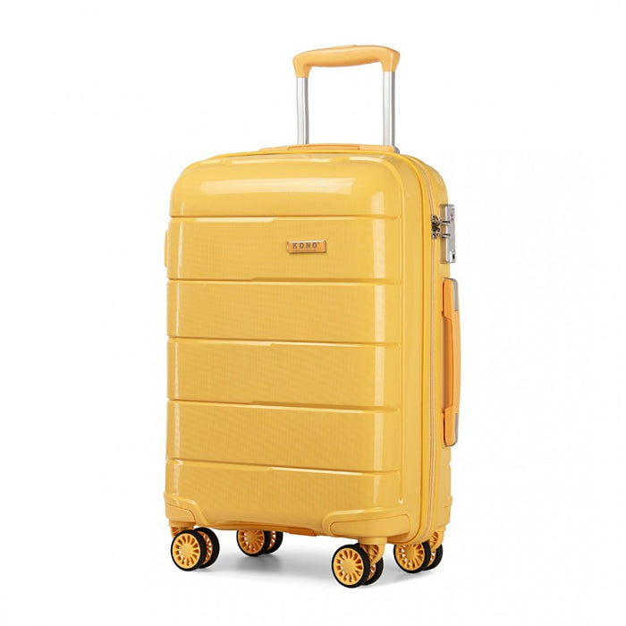 PP Hard Shell Suitcase – 24-Inch – Yellow