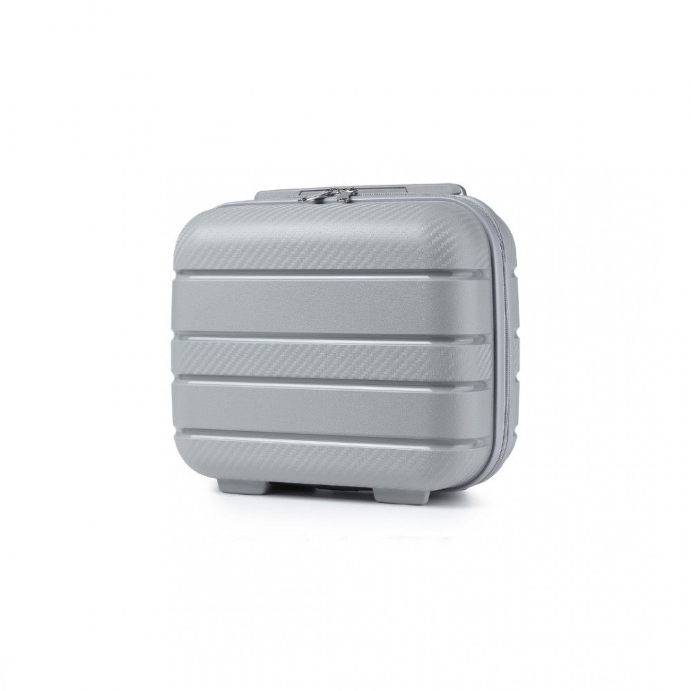 Multi-Texture PP Hard Shell Vanity Case – 14-Inch – Classic Collection – Grey