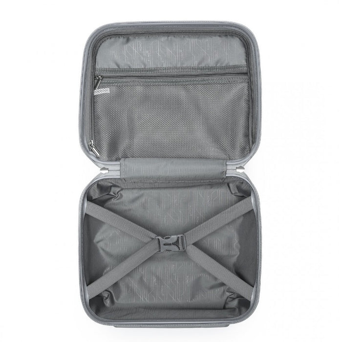 Multi-Texture PP Hard Shell Vanity Case – 14-Inch – Classic Collection – Grey