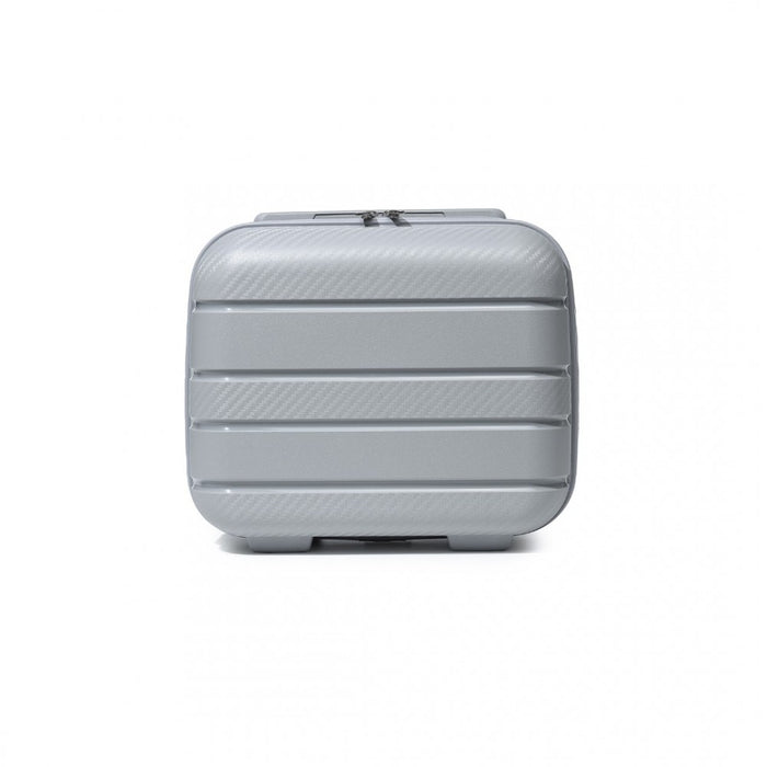 Multi-Texture PP Hard Shell Vanity Case – 14-Inch – Classic Collection – Grey