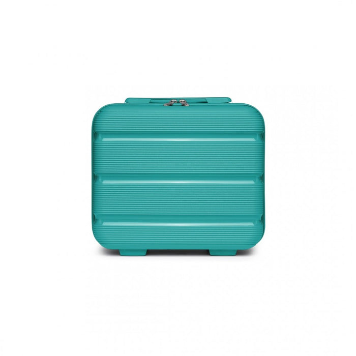 Bright PP Hard Shell Vanity Case – 14-Inch – Blue