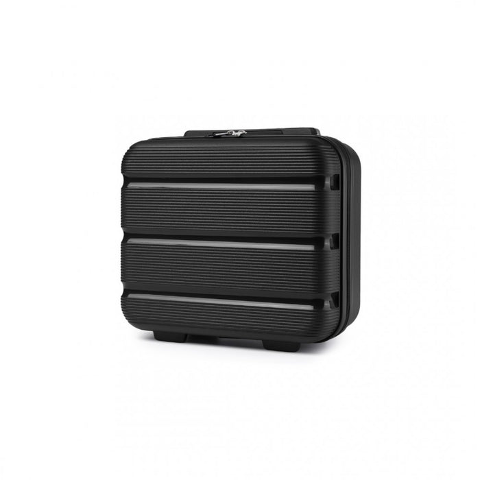 Bright PP Hard Shell Vanity Case – 14-Inch – Black