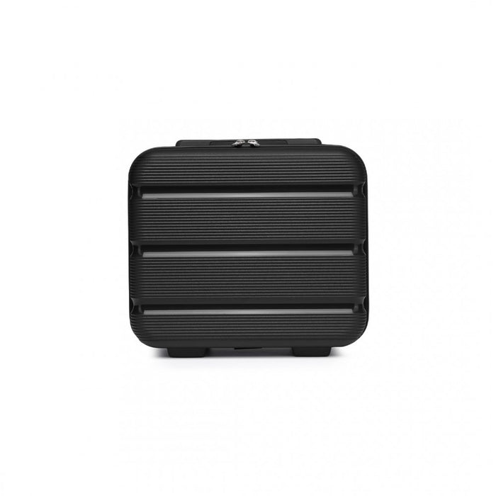 Bright PP Hard Shell Vanity Case – 14-Inch – Black