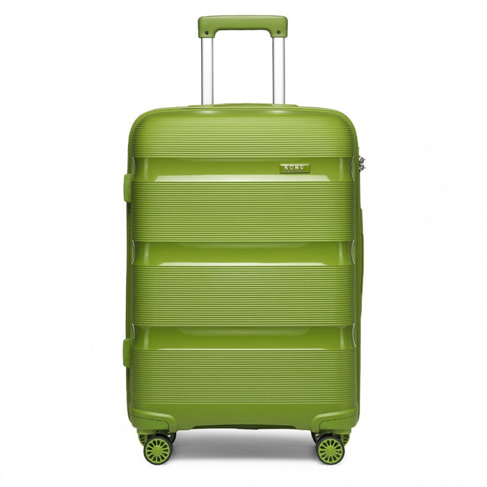 Bright PP Hard Shell Suitcase – 24-Inch – Classic Collection – Green