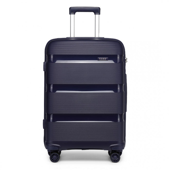 Bright PP Hard Shell Suitcase – 24-Inch – Classic Collection – Navy