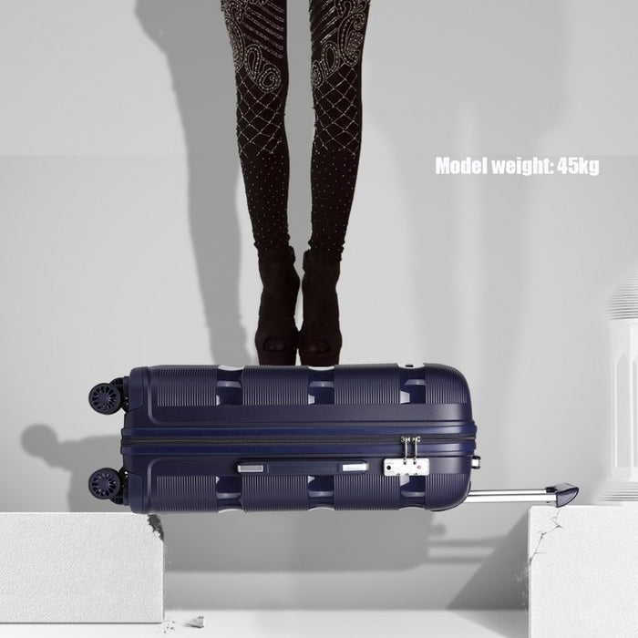 Bright PP Hard Shell Suitcase – 28-Inch – Classic Collection – Navy