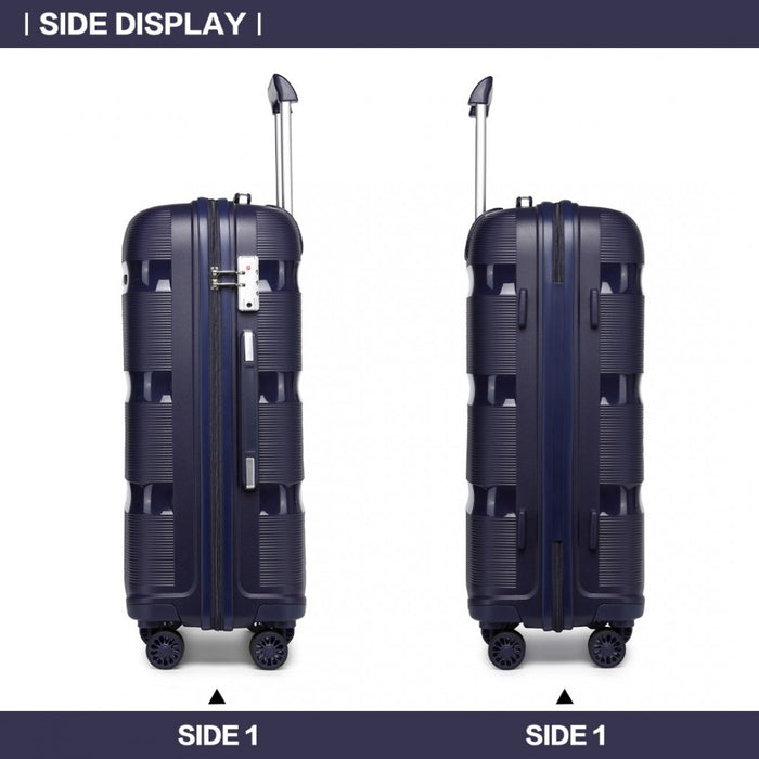 Bright PP Hard Shell Carry-On Cabin Suitcase – 20-Inch – Navy