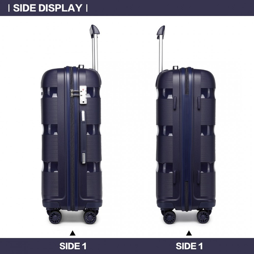 Bright PP Hard Shell Suitcase – 28-Inch – Classic Collection – Navy