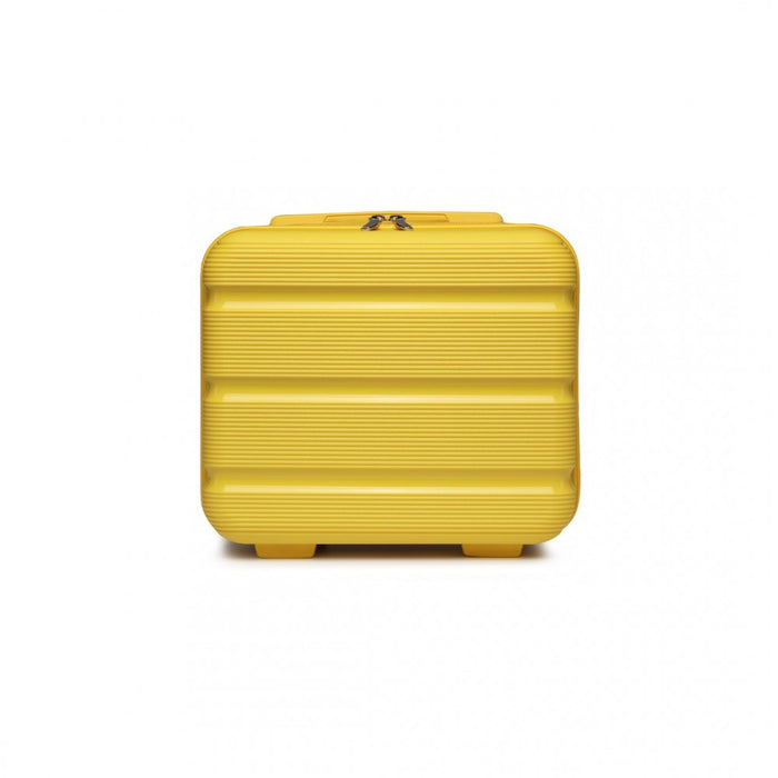 Bright PP Hard Shell Vanity Case – 14-Inch – Yellow