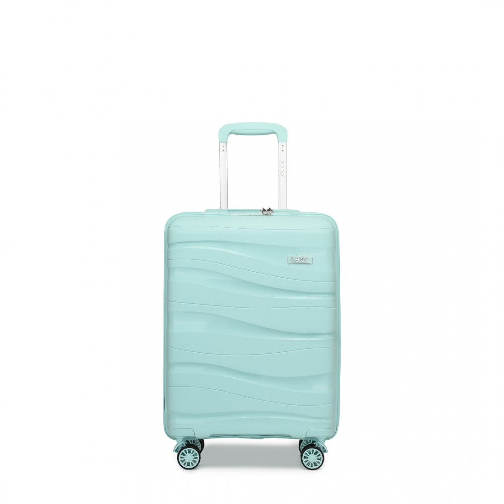 Lightweight Polypropylene Hard Shell Suitcase with TSA Lock – 20-Inch – Mint Green