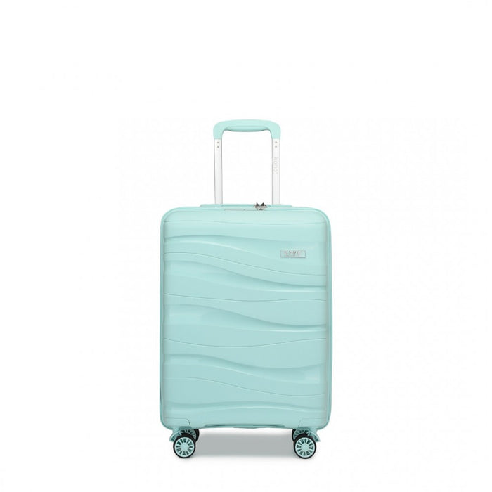 Lightweight Polypropylene Hard Shell Suitcase with TSA Lock – 20-Inch – Mint Green