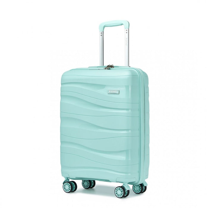 Lightweight Polypropylene Hard Shell Suitcase with TSA Lock – 20-Inch – Mint Green