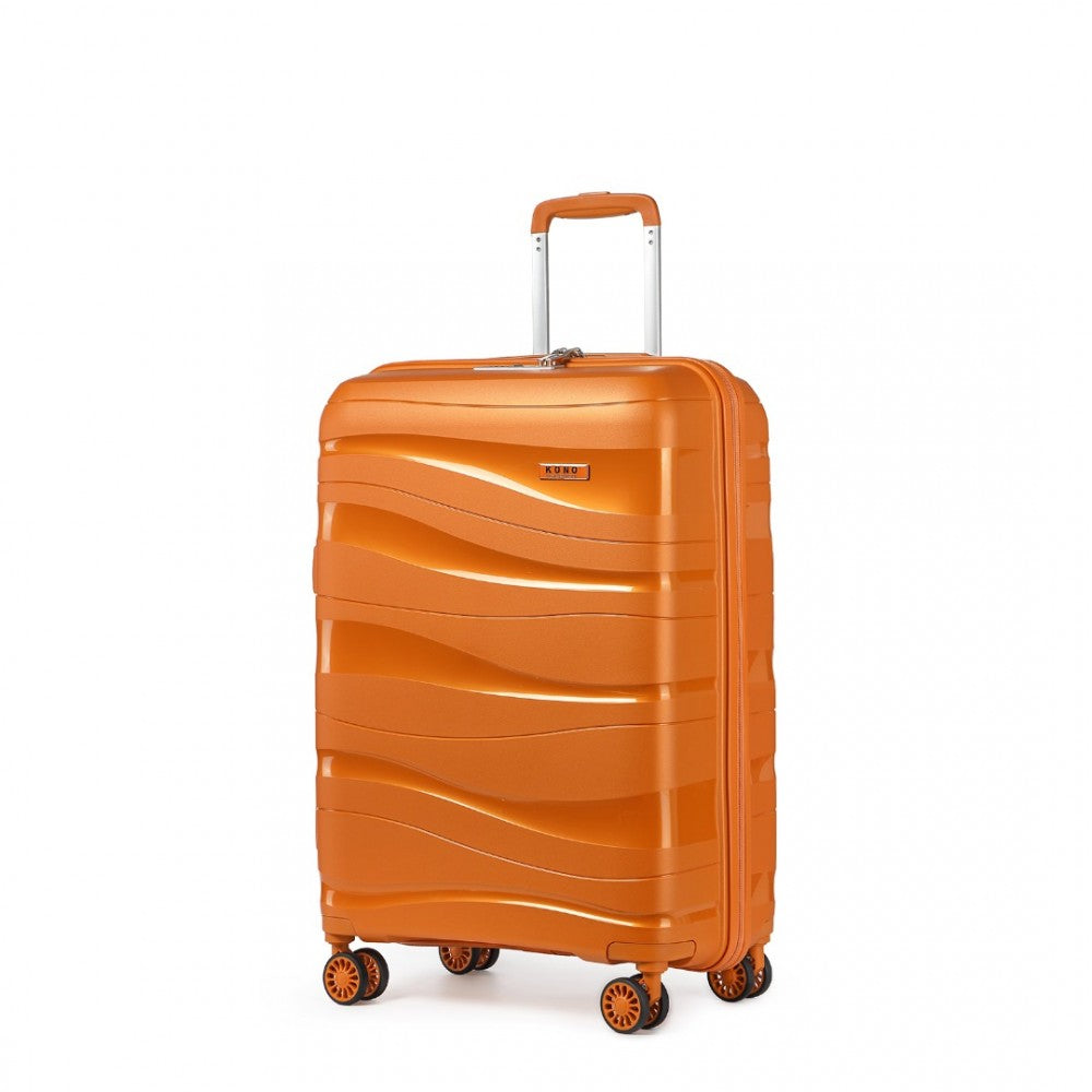 Lightweight Polypropylene Hard Shell Suitcase with TSA Lock – 20-Inch – Orange
