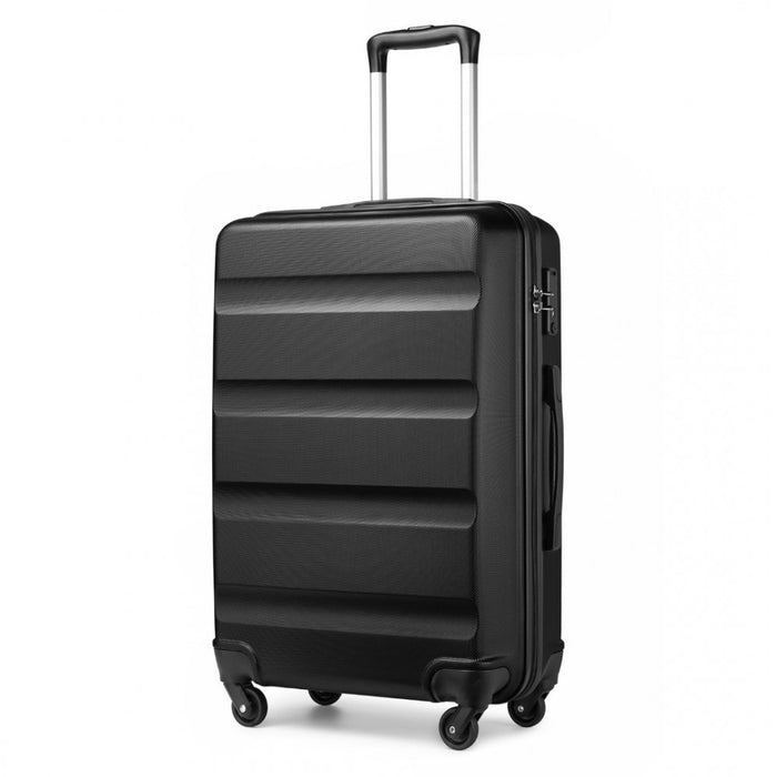Check-In Luggage – 28-Inch – Streamlined ABS Hard Shell Suitcase with Secure TSA Lock – Black