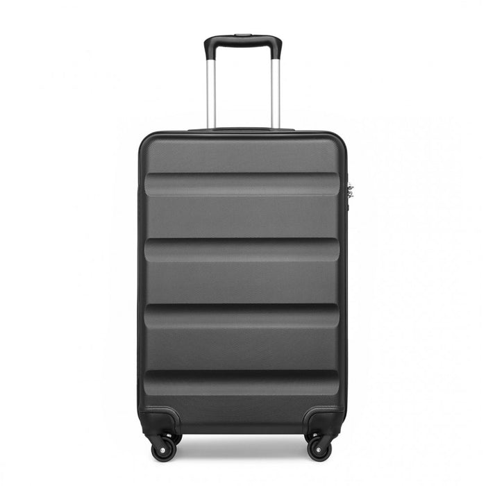 Carry-On Cabin Suitcase – 19-Inch – Streamlined Lightweight ABS Hard Shell with Secure TSA Lock – Grey