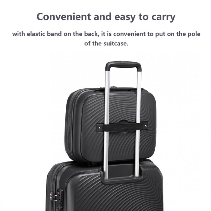 Lightweight Polypropylene Vanity Case – 14-Inch – Black