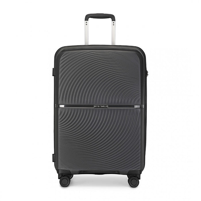 Spinner PP Hard Shell Suitcase with TSA Lock – 28-Inch – Black