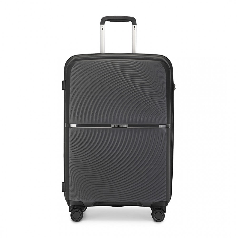Spinner PP Hard Shell Suitcase with TSA Lock – 20-Inch – Black
