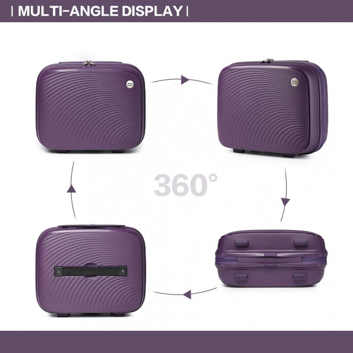 Lightweight Polypropylene Vanity Case – 14-Inch – Purple