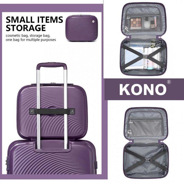 Lightweight Polypropylene Vanity Case – 14-Inch – Purple