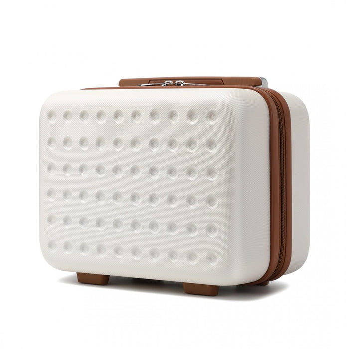 Special ABS Hard Shell Vanity Case – 13-Inch – Cream