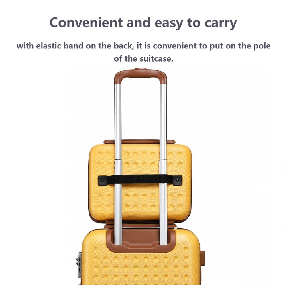 Special ABS Hard Shell Vanity Case – 13-Inch – Yellow