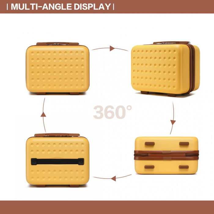 Special ABS Hard Shell Vanity Case – 13-Inch – Yellow