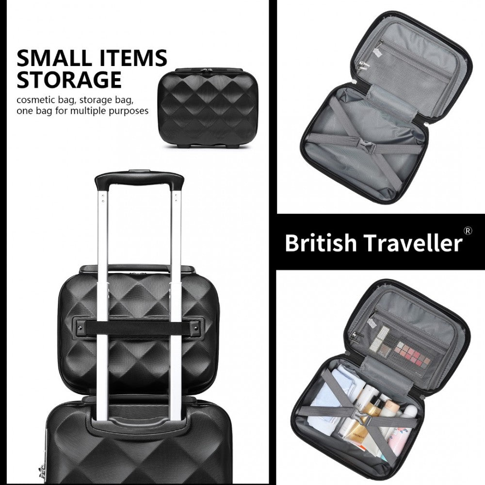 Ultralight ABS and Polycarbonate Vanity Case – 13-Inch – Black