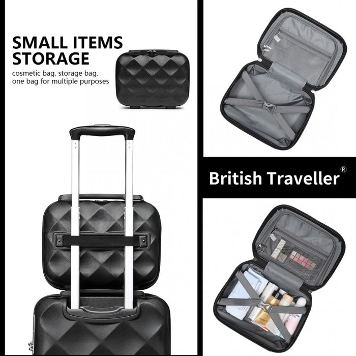 Ultralight ABS and Polycarbonate Vanity Case – 13-Inch – Black