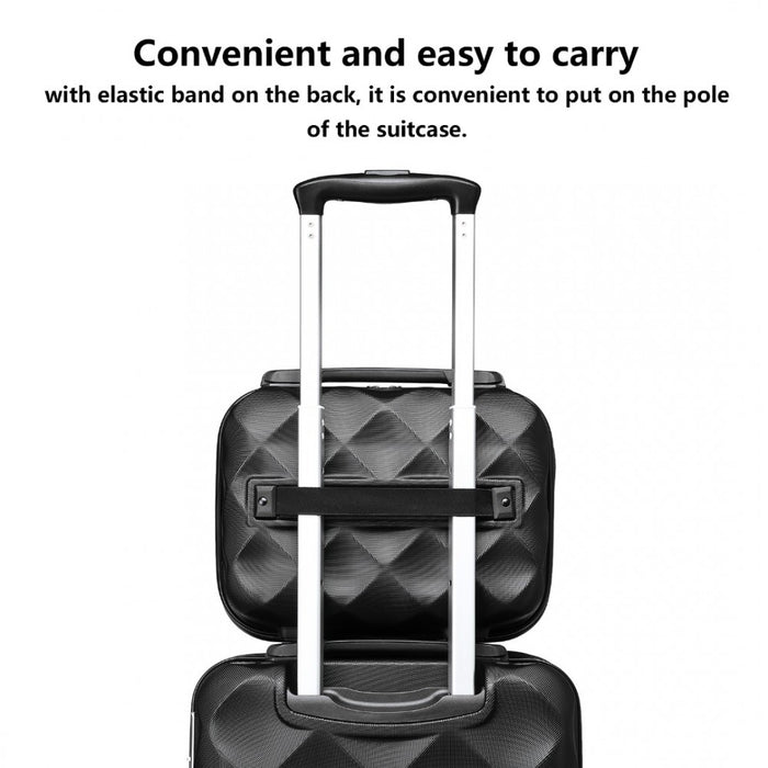 Ultralight ABS and Polycarbonate Vanity Case – 13-Inch – Black