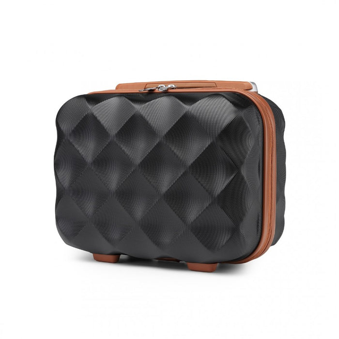 Ultralight ABS and Polycarbonate Vanity Case – 13-Inch – Black and Brown