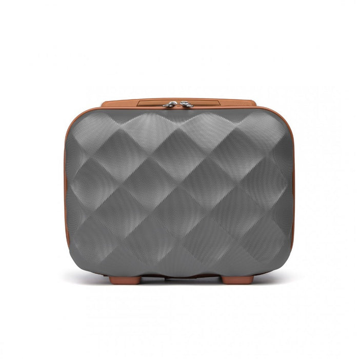 Ultralight ABS and Polycarbonate Vanity Case – 13-Inch – Grey and Brown