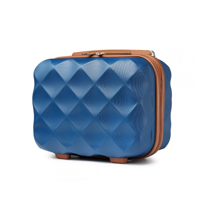 Ultralight ABS and Polycarbonate Vanity Case – 13-Inch – Navy and Brown