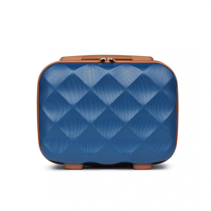 Ultralight ABS and Polycarbonate Vanity Case – 13-Inch – Navy and Brown