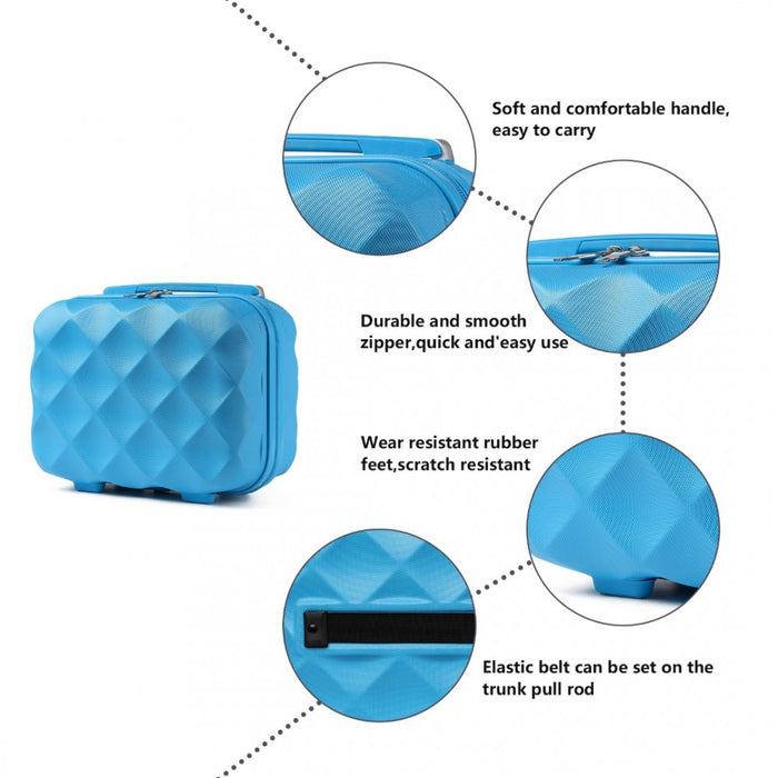 Ultralight ABS and Polycarbonate Vanity Case – 13-Inch – Blue