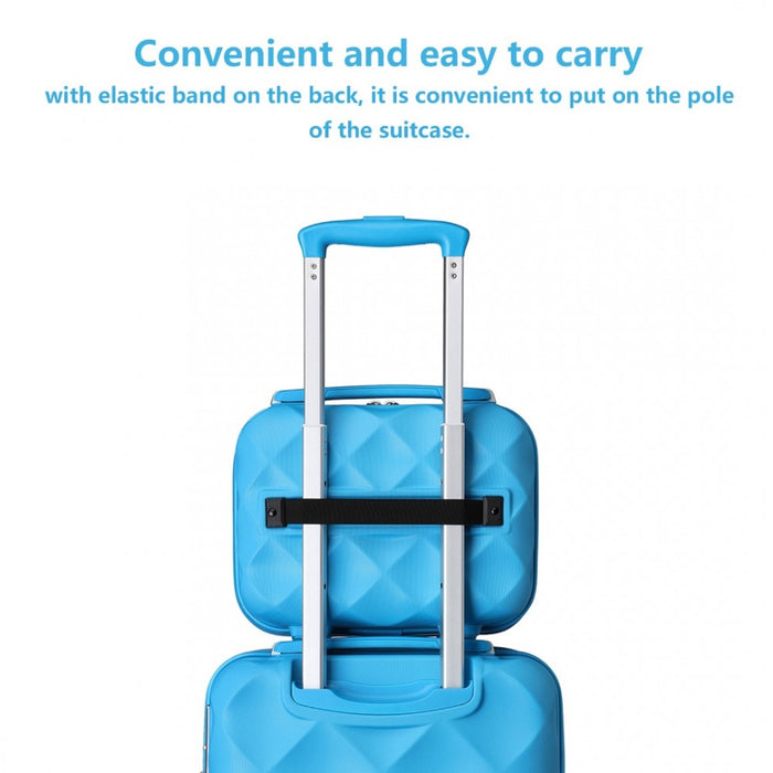Ultralight ABS and Polycarbonate Vanity Case – 13-Inch – Blue