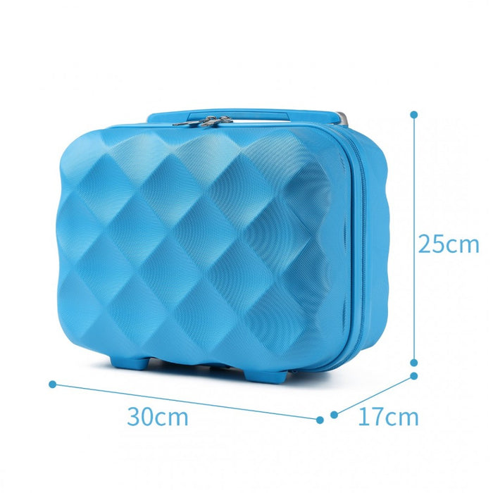 Ultralight ABS and Polycarbonate Vanity Case – 13-Inch – Blue