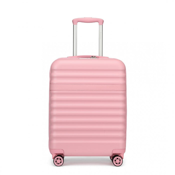 Lightweight ABS+PC Hard Shell Cabin Carry-On Suitcase with TSA Lock – 20-Inch – KSK2484 – Pink