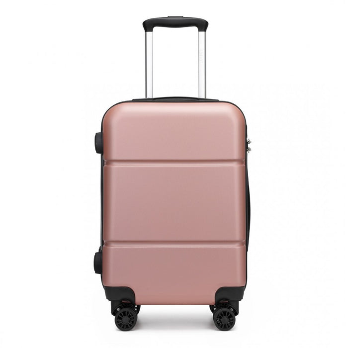 ABS Cabin Carry-On Suitcase with Secure Combination Lock – 20-Inch – Nude and Black