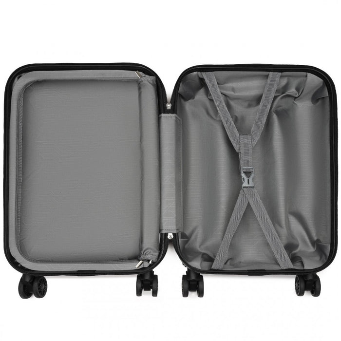 ABS Cabin Carry-On Suitcase with Secure Combination Lock – 20-Inch – Navy and Black