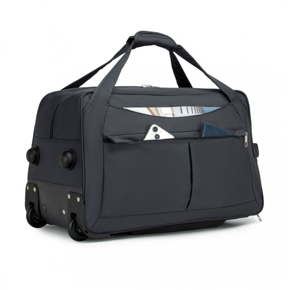 Folding Travel Trolley Bag with Enhanced Features and Multi Compartment – Grey