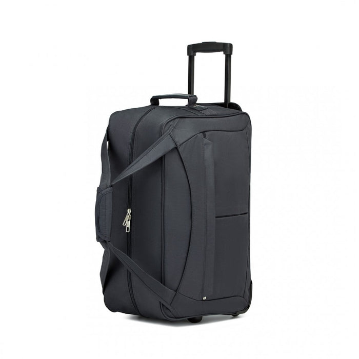 Folding Travel Trolley Bag with Enhanced Features and Multi Compartment – Grey