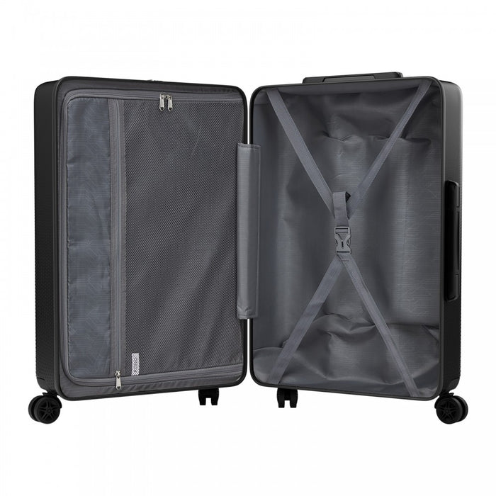 ABS+PC Hard Shell Large Travel Suitcase with TSA Lock – 28-Inch – Black